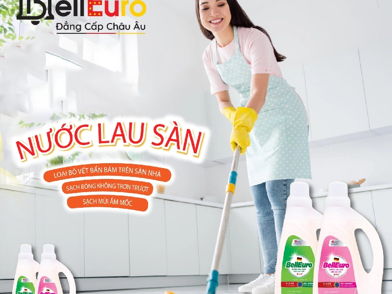 NƯỚC LAU SÀN BELL EURO HƯƠNG CHANH SẢ SIÊU CAO CẤP