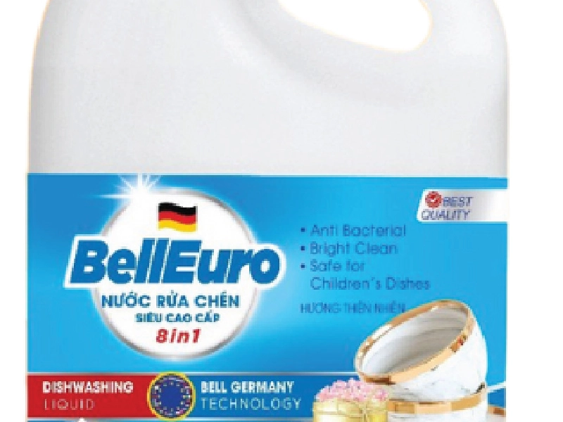 Nước Rửa Chén Công Nghệ Sinh Học Bell Euro Hương Chanh 3,6KG