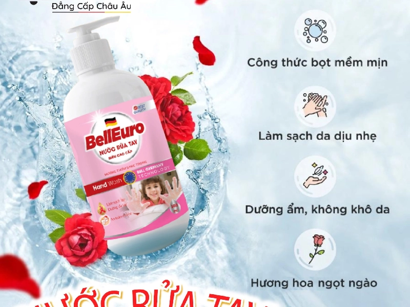 Nước Rửa Tay Công Nghệ Sinh Học Bell Euro Hương Trái Cây 500ML